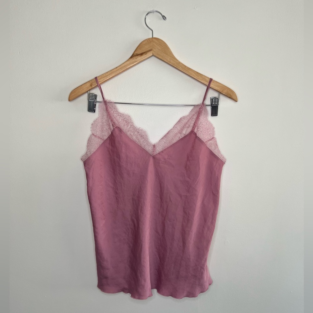 Victorias Secret Silky Lace Top - Picture 2 of 4